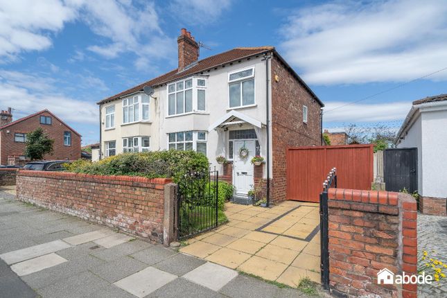 Thumbnail Semi-detached house for sale in Manor Road, Crosby, Liverpool