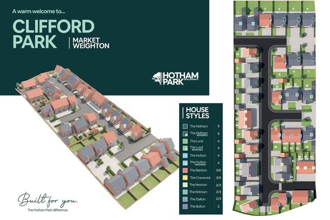 Detached house for sale in Plot 4, The Hotham, Clifford Park, Market Weighton