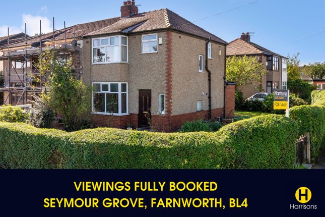 Thumbnail Semi-detached house for sale in Seymour Grove, Farnworth, Bolton, Lancashire