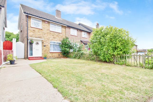 Thumbnail End terrace house for sale in Roseberry Gardens, Cranham, Upminster