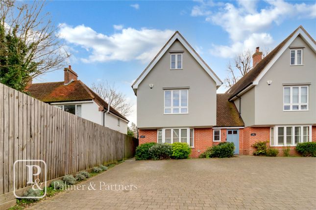 Link-detached house for sale in Lexden Road, Lexden, Colchester, Essex