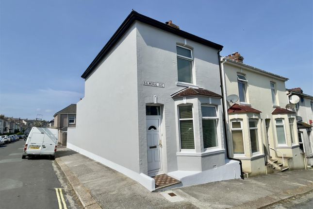 Thumbnail End terrace house for sale in Balmoral Avenue, Stoke, Plymouth