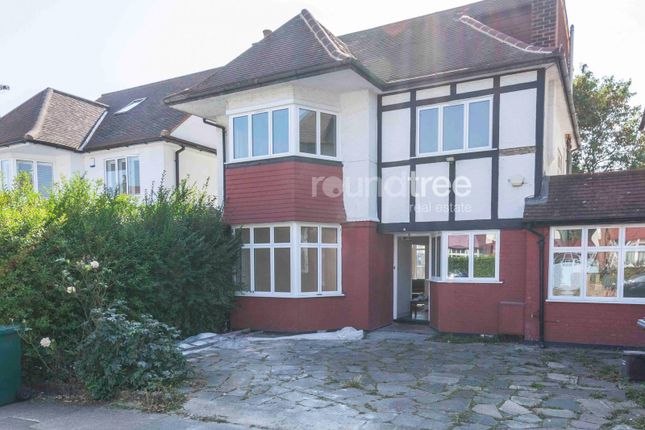 Thumbnail Semi-detached house to rent in Haslemere Avenue, Hendon
