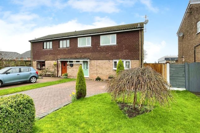 Thumbnail Semi-detached house for sale in Springfield Close, Leek, Staffordshire