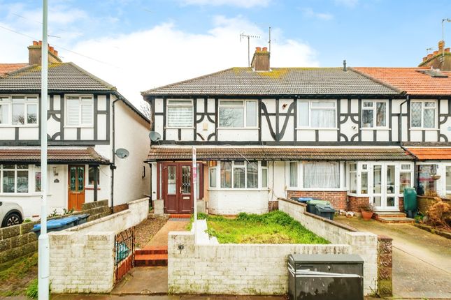 Thumbnail End terrace house for sale in Downlands Avenue, Broadwater, Worthing