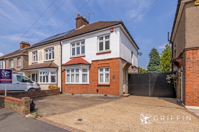 Thumbnail Semi-detached house for sale in Derham Gardens, Upminster