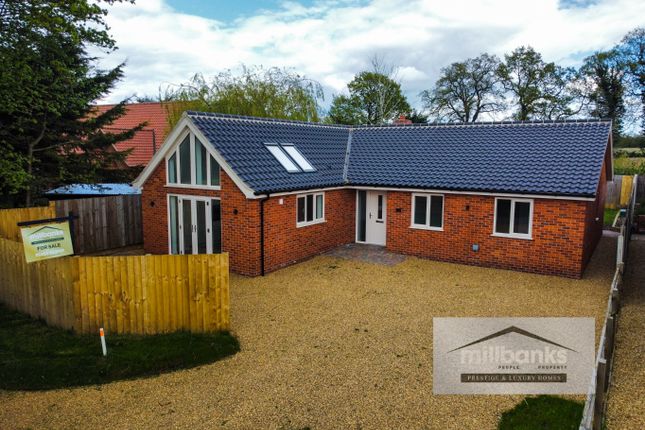 Thumbnail Detached bungalow for sale in Leys Lane, Attleborough, Norfolk