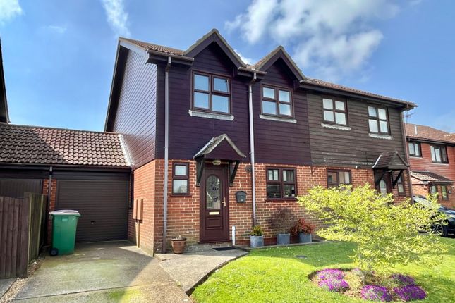 Thumbnail Semi-detached house for sale in Cricketers Close, Hawkinge, Folkestone, Kent