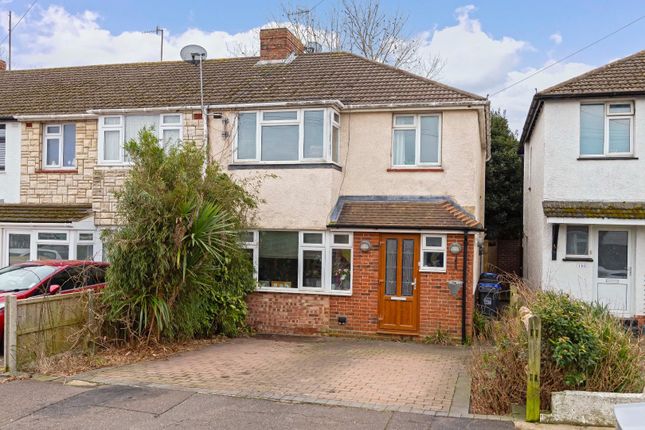 Thumbnail End terrace house for sale in North Farm Road, Lancing