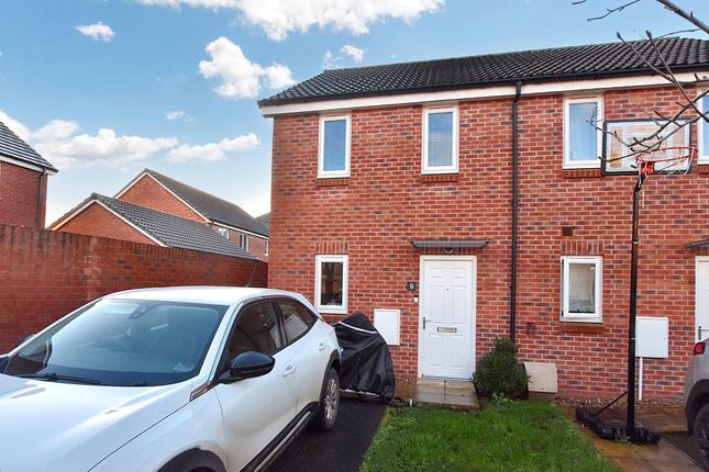 Thumbnail End terrace house for sale in Birch Way, Cranbrook, Exeter, Devon