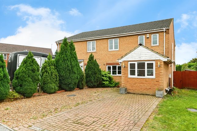 Thumbnail Semi-detached house for sale in Birdbeck Drive, Outwell, Wisbech