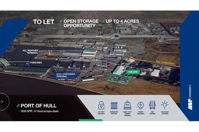 Thumbnail Land to let in Open Storage, King George Dock, Hull, East Yorkshire