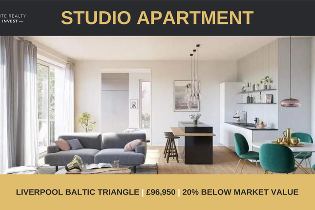 Studio studio on 62, Crump street, Liverpool, £90,000