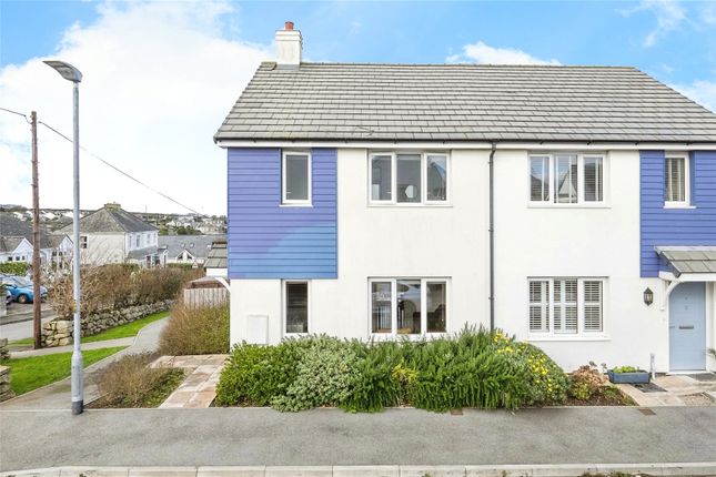 Thumbnail Semi-detached house for sale in Vounder Close, St. Ives, Cornwall