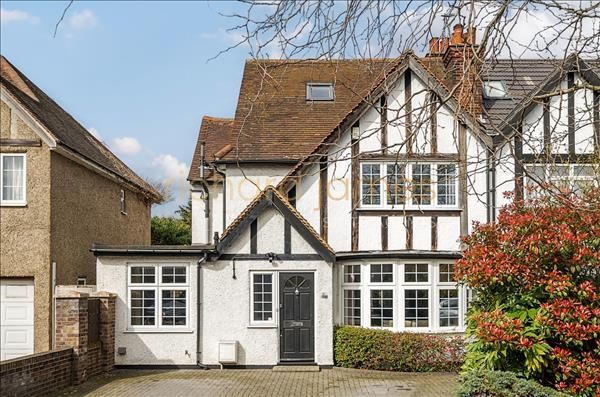 Thumbnail Semi-detached house for sale in Woodcroft Avenue, Mill Hill, London