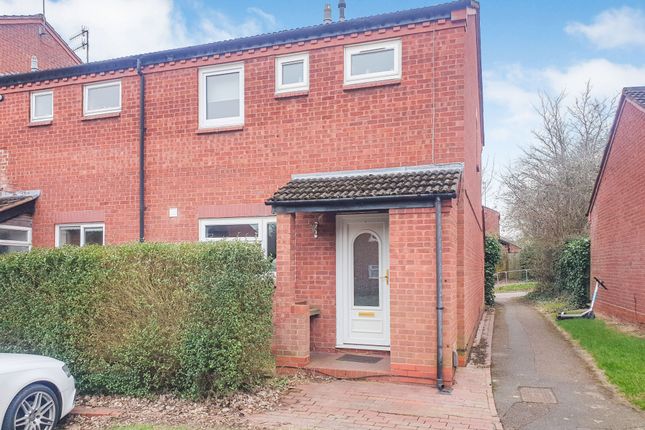 Thumbnail End terrace house for sale in Upper Field Close, Redditch
