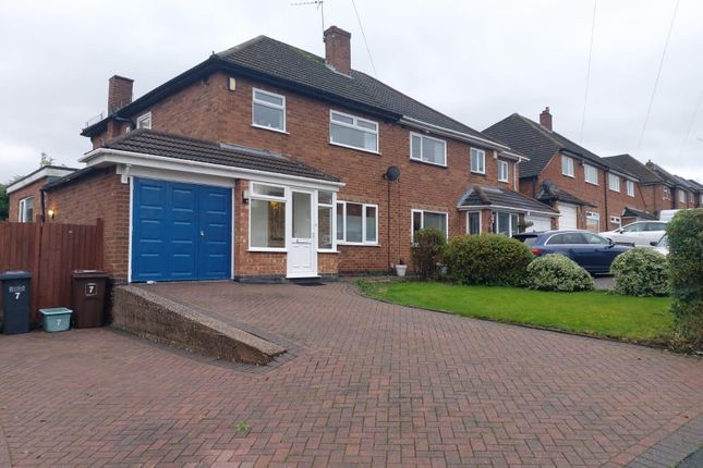 Thumbnail Semi-detached house to rent in Kingshurst Road, Shirley, Solihull