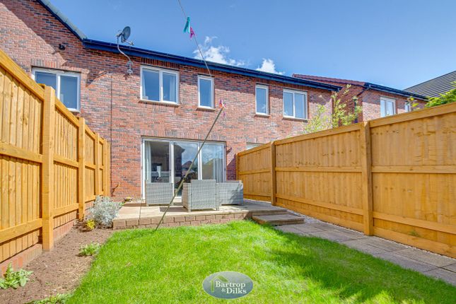 Terraced house for sale in Canyon Meadow, Creswell, Worksop