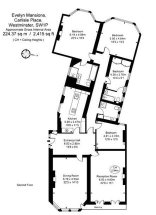 Flat to rent in Evelyn Mansions, Carlisle Place, Chelsea