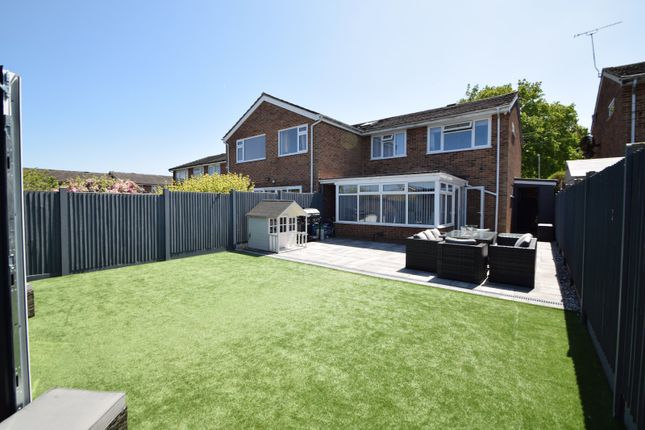 Semi-detached house for sale in Trelawn Crescent, Lordswood, Chatham, Kent