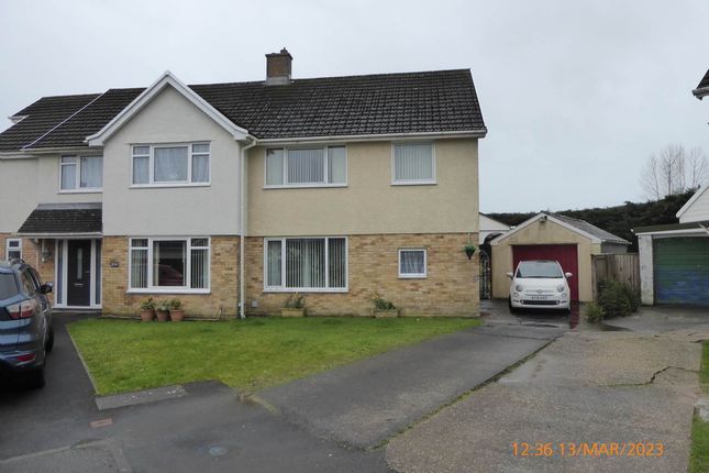 Thumbnail Semi-detached house to rent in Ystrad Close, Johnstown, Carmarthen