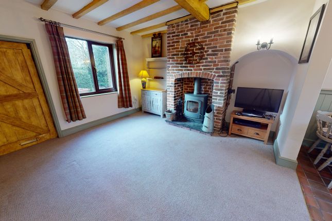 Terraced house for sale in Rose Cottages, Moddershall, Stone