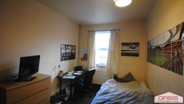 A Cozy Single Bedroom Featuring A Bed, A Window Pr...