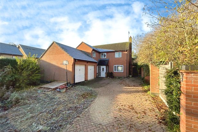 Thumbnail Detached house for sale in Edward Drive, Glen Parva, Leicester, Leicestershire