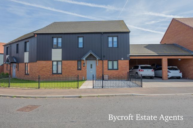 Thumbnail Semi-detached house for sale in Wainscot Drive, Bradwell, Great Yarmouth