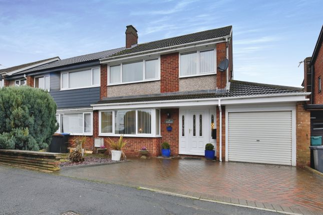 Thumbnail Semi-detached house for sale in Pendragon, Great Lumley, Chester Le Street, Durham