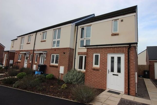 Thumbnail End terrace house to rent in Kingfisher Drive, Lydney