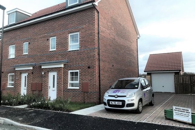 Thumbnail Semi-detached house to rent in Magnolia Drive, City Edge Residential Complex, Newcastle Upon Tyne