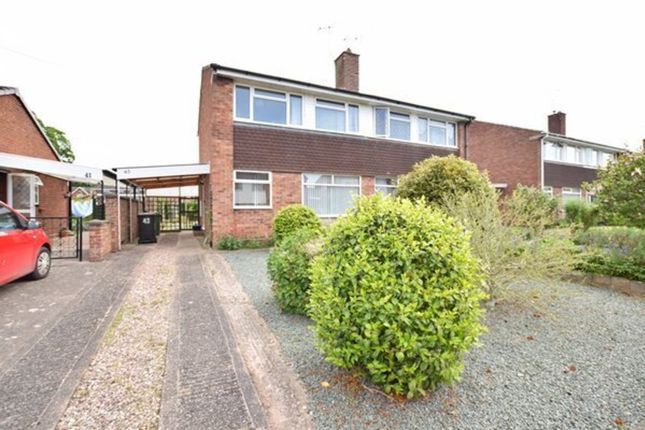 Semi-detached house for sale in Windsor Drive, Market Drayton, Shropshire