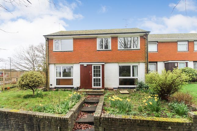 Thumbnail End terrace house for sale in Downland Drive, Crawley, West Sussex.