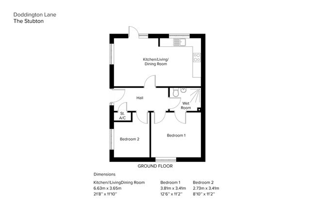 Semi-detached bungalow for sale in "The Stubton", Claystone Meadows, Claypole