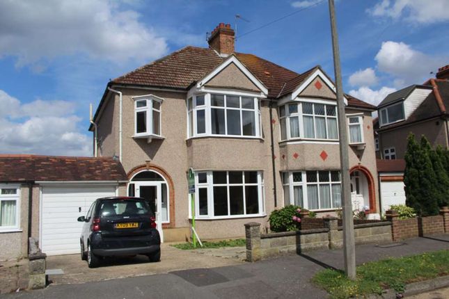 Thumbnail Semi-detached house to rent in Hill Crescent, Worcester Park