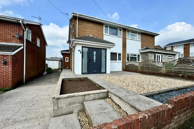 Thumbnail Semi-detached house for sale in Conway Crescent, Tonteg, Pontypridd
