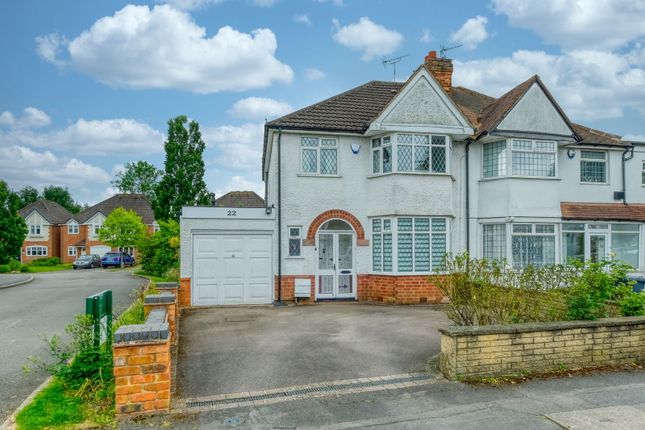 Thumbnail Semi-detached house for sale in Cropthorne Road, Shirley, Solihull