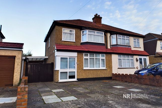 Thumbnail Semi-detached house for sale in Worthfield Close, West Ewell, Surrey.