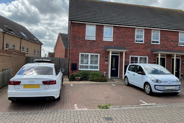 Thumbnail End terrace house for sale in Comet Crescent, Wellingborough