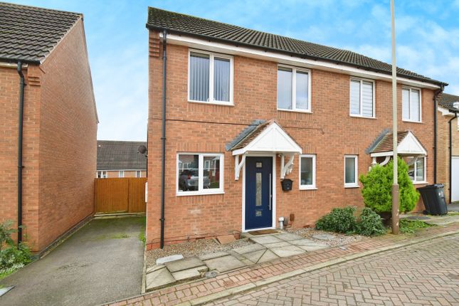 Thumbnail Semi-detached house for sale in Newbiggin Place, Leicester, Leicestershire