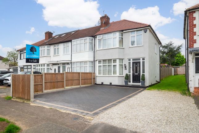 Thumbnail End terrace house for sale in Henley Avenue, Cheam, Sutton