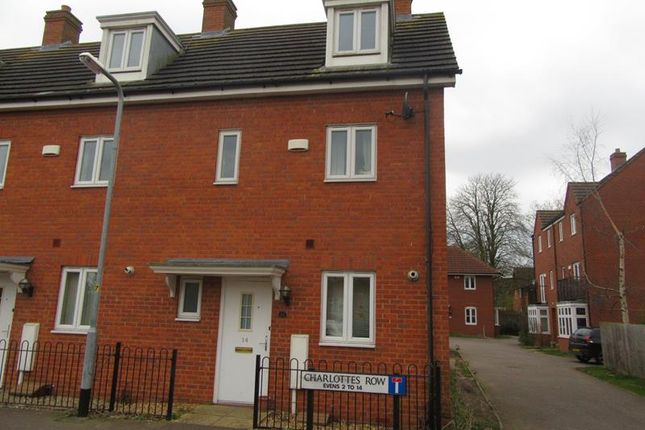 Thumbnail End terrace house to rent in Charlottes Row, Rushden