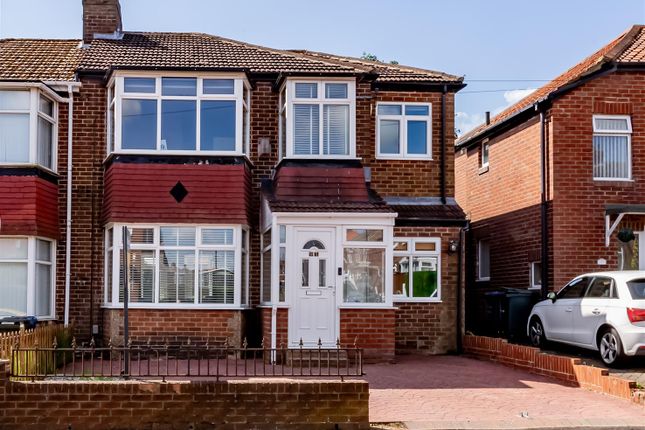 Thumbnail Semi-detached house for sale in Western Avenue, West Denton, Newcastle Upon Tyne