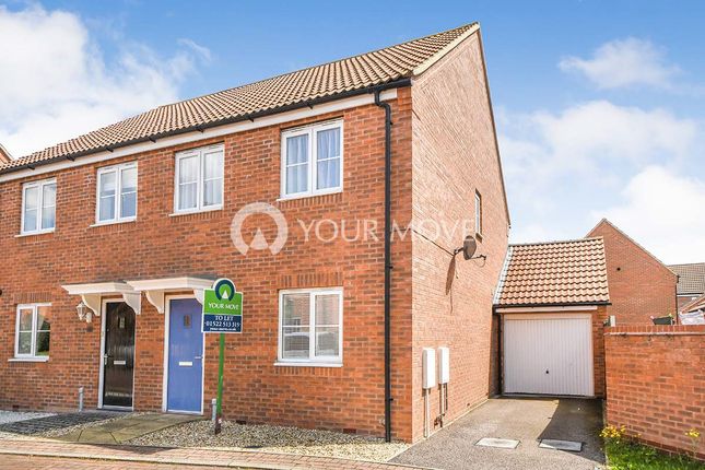 Thumbnail Semi-detached house to rent in Lavender Drive, Witham St. Hughs, Lincoln, Lincolnshire