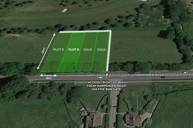 Thumbnail Land for sale in Plot 8, Land Adjacent To Foxwood Lodge, Harpenden Road, St. Albans, Hertfordshire