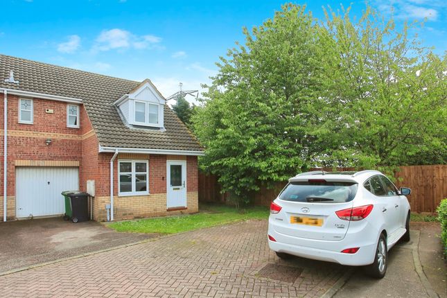 Thumbnail End terrace house for sale in Meadenvale, Peterborough