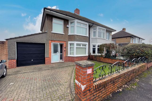 Semi-detached house for sale in Purcell Road, Llanrumney, Cardiff