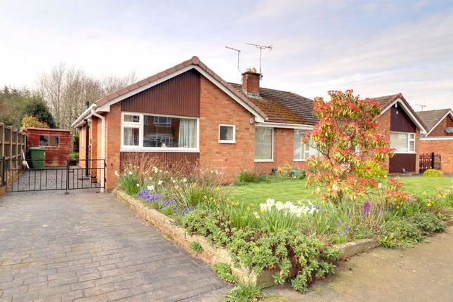 Thumbnail Semi-detached bungalow for sale in Sherwood Crescent, Market Drayton, Shropshire