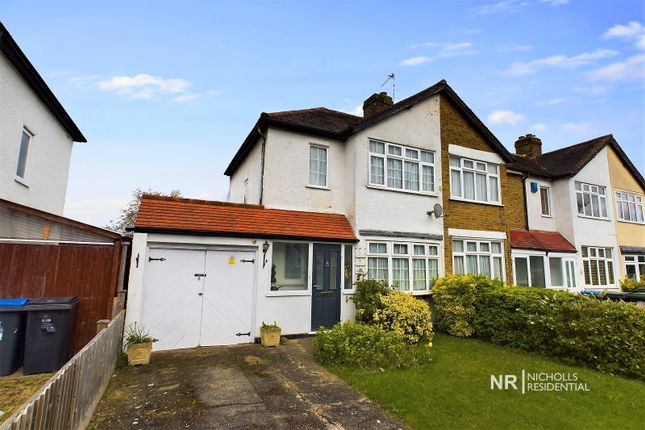 Thumbnail End terrace house for sale in Maltby Road, Chessington, Surrey.